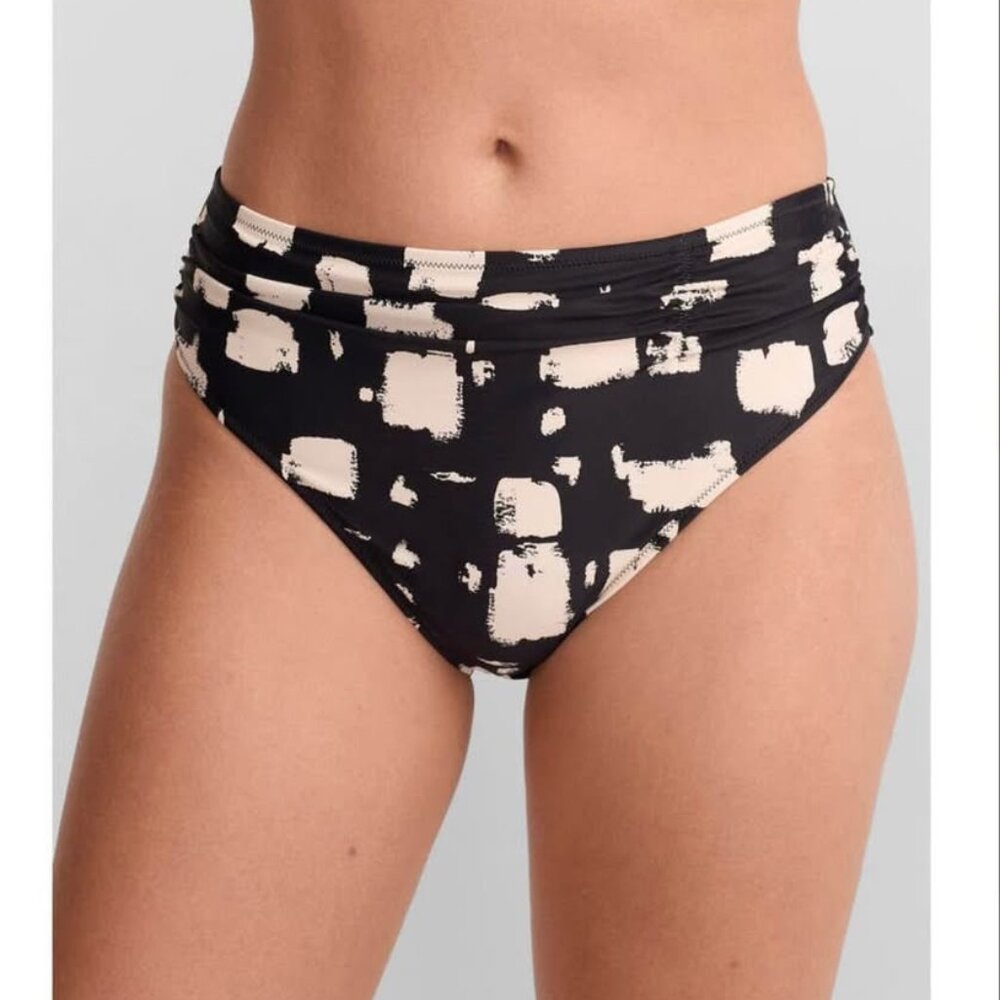 PANACHE Black Sand Olivia Mid Rise Bikini Bottom - NWT